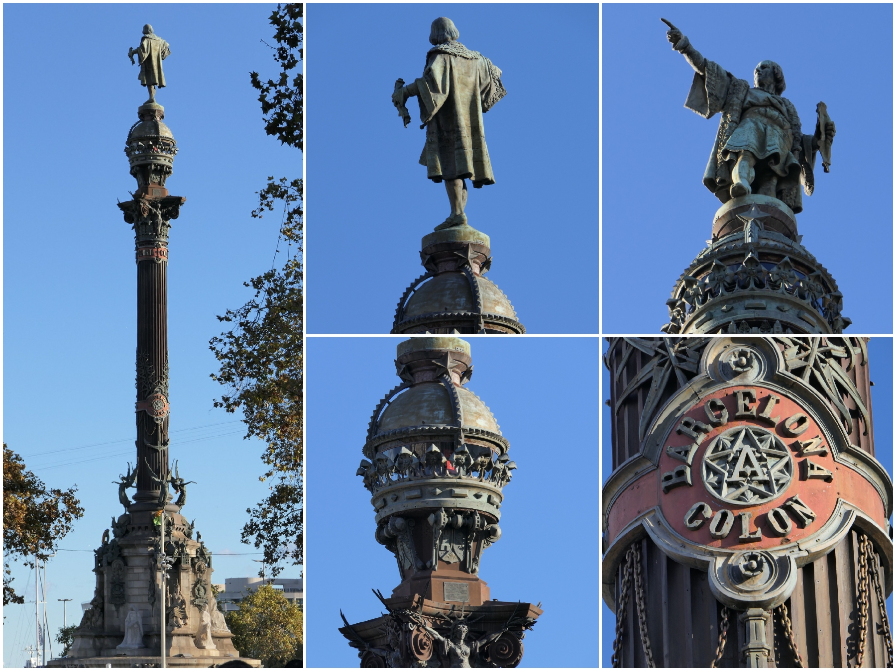 Collage_Kolumbus-Säule